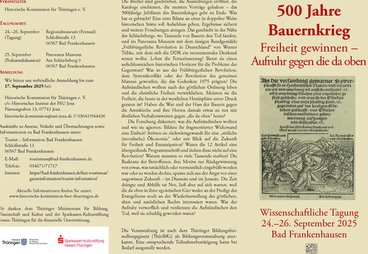 500 Jahre Bauernkrieg. Freiheit gewinnen – Aufruhr gegen die da oben